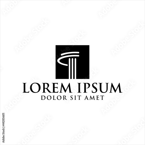 Law icon vector design template

