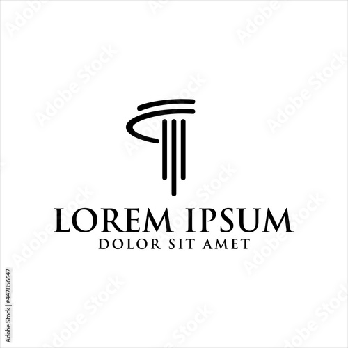 Law icon vector design template


