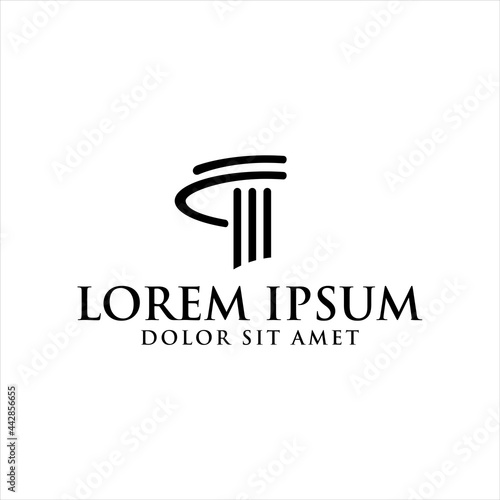 Law icon vector design template

