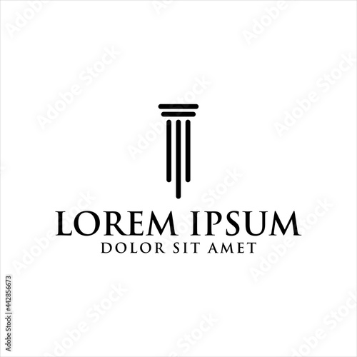 Law icon vector design template

