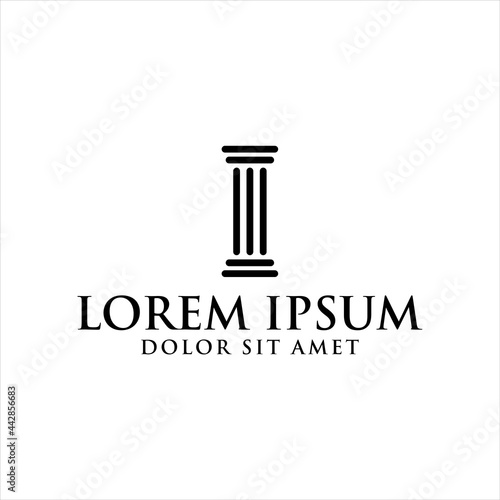 Law icon vector design template

