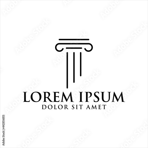Law icon vector design template

