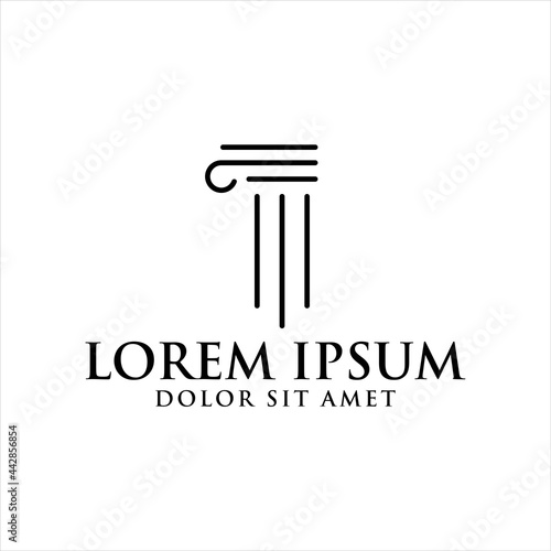 Law icon vector design template

