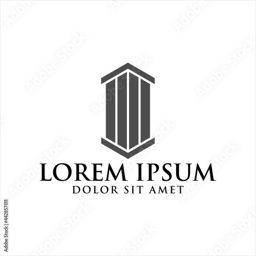 Law icon vector design template

