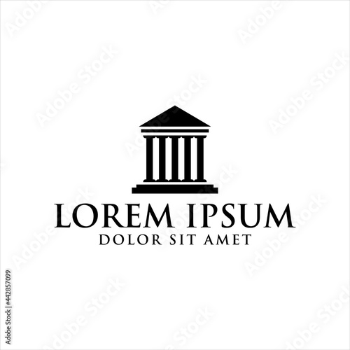 Law icon vector design template

