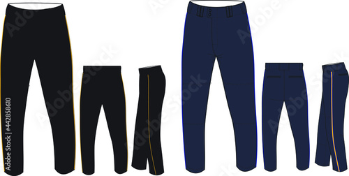  Men Baseball Pant Vectors 