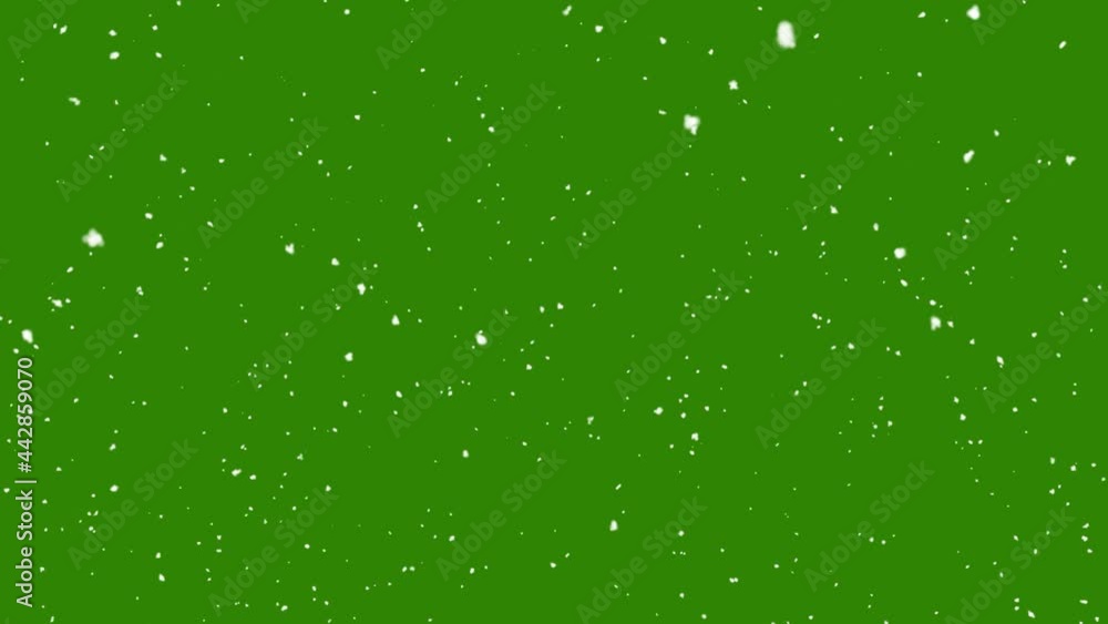 Snow falling on green screen background Snow falling on green screen background