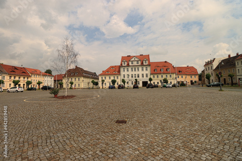 Marktplatz der der sächsischen Landstadt Ostritz