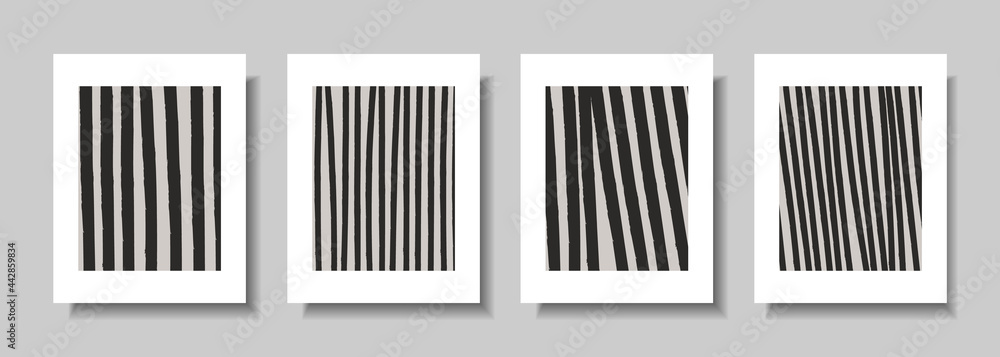 Abstract wall arts vector collection. Minimal and natural wall art. Vector illustration. Black and white organic shape Art design for poster, print, cover, wallpaper, etc Abstract wall arts vector collection. Minimal and natural wall art. Vector illustration. Black and white organic shape Art design for poster, print, cover, wallpaper, etc