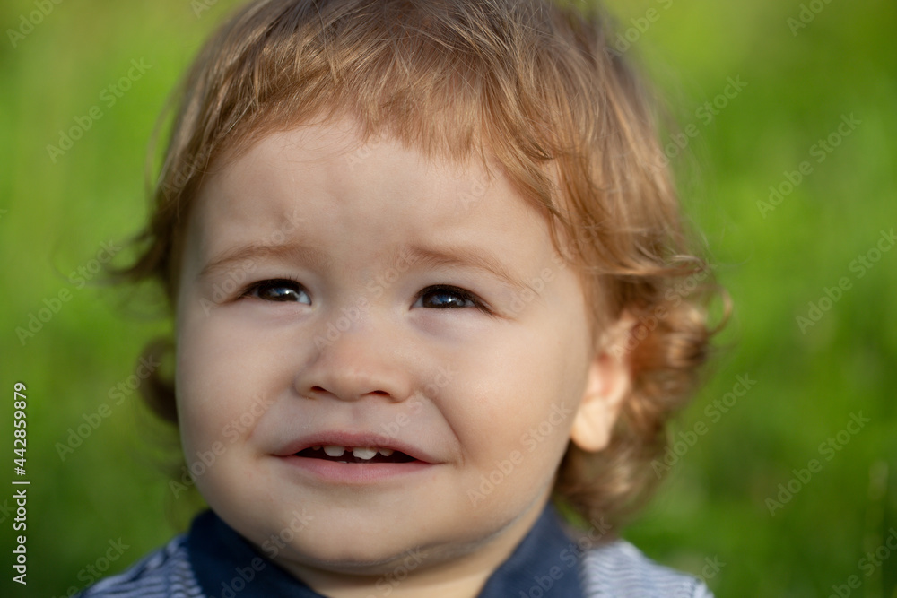 Portrait of a cute child baby boy. Close up caucasian kids face. Closeup head of funny kid. Portrait of a cute child baby boy. Close up caucasian kids face. Closeup head of funny kid.