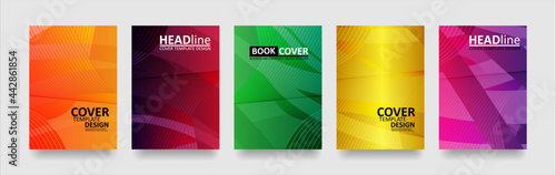 abstract wave background with gradient color. Applicable for design cover presentation invitation flyer annual report poster and business card desing packaging - Vector