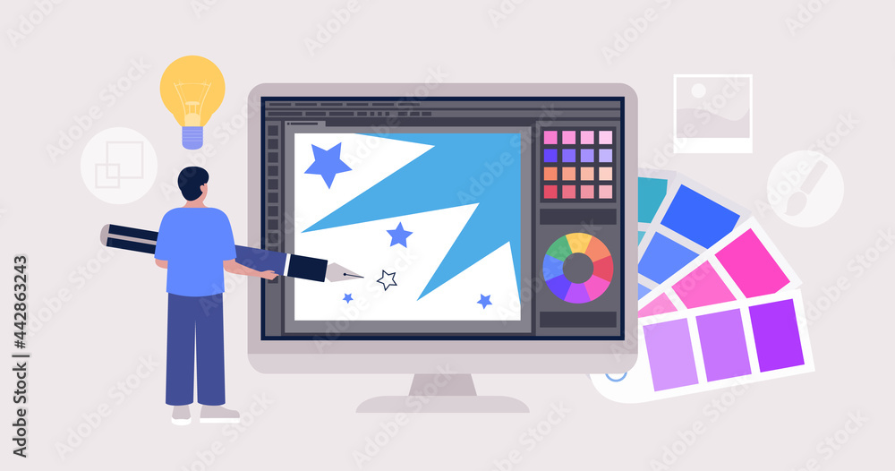 Graphic design concept Graphic design concept