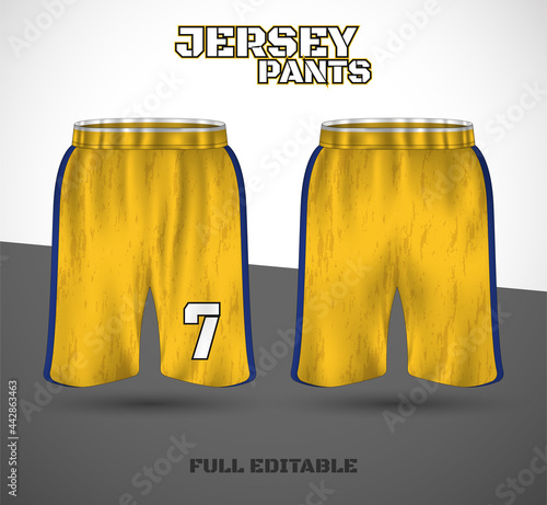 Basketball sports short template clothing. Basketball jersey shorts. vector t-shirt.
