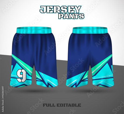 Basketball sports short template clothing. Basketball jersey shorts. vector t-shirt.