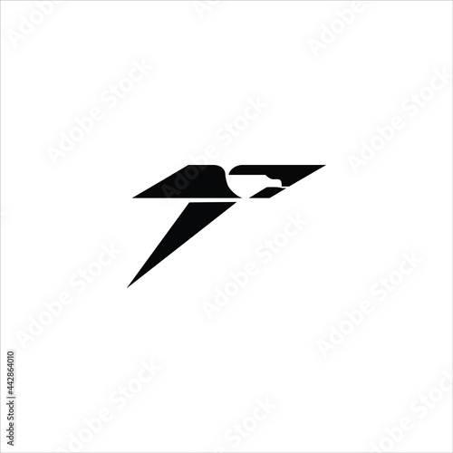 Initial Logo Design Monogram from  Graphic Element Falcon Logo Template