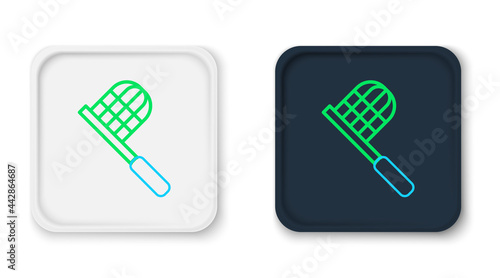 Line Butterfly net icon isolated on white background. Colorful outline concept. Vector