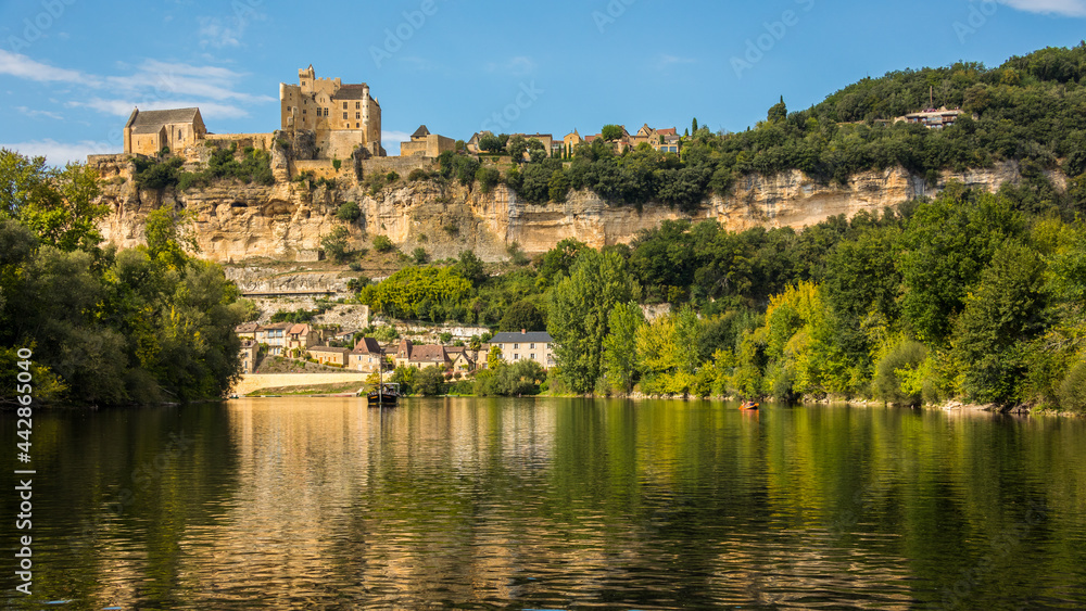 Medieval Commarque castle located in Beynac and Cazenac village in France on September 09th 2020