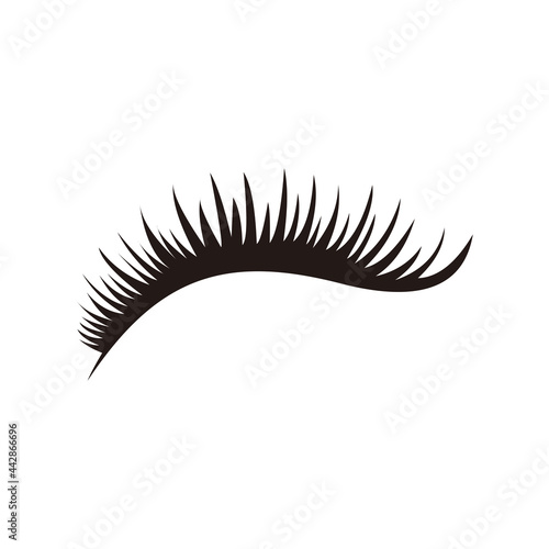 eyelashes logo icon design template vector