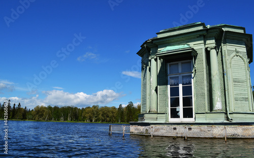 Historical small house at the lake