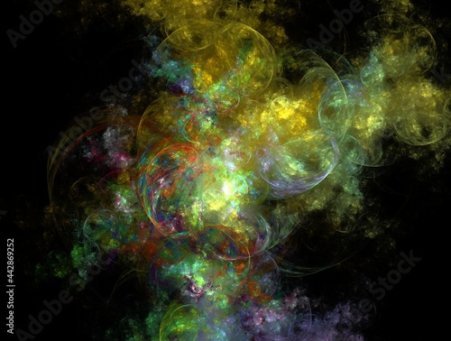 Imaginatory fractal background generated Image