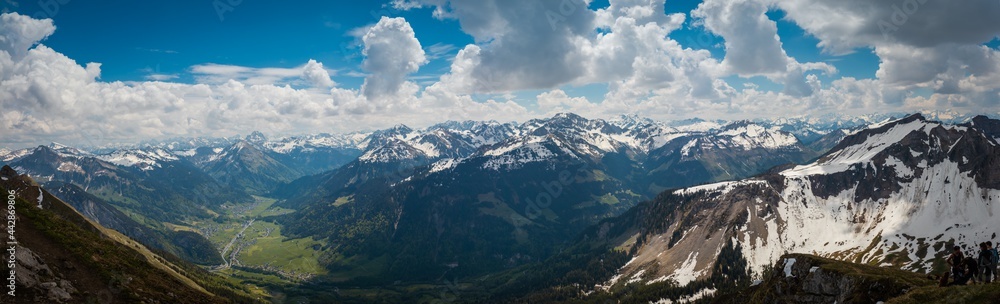 Beautiful mountain landscape near Mellau in Vorarlberg Austria