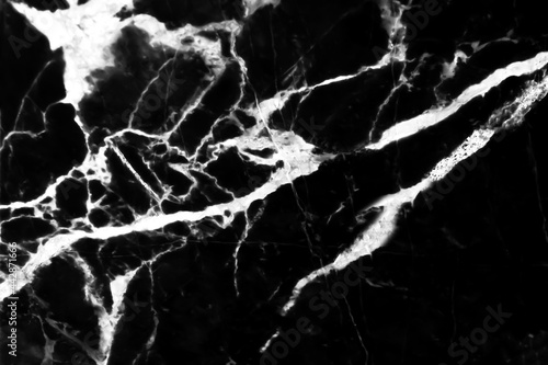 Vein vintage patterns seamless of marble texture white on black background