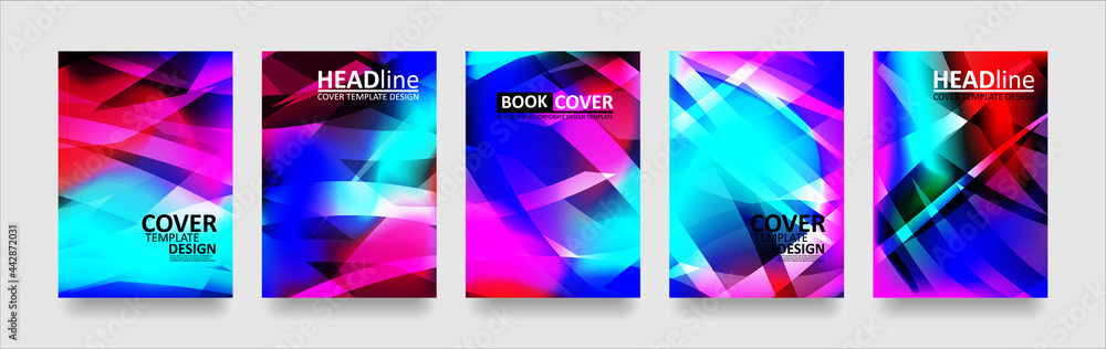 Fototapeta premium abstract wave background with gradient color. Applicable for design cover presentation invitation flyer annual report poster and business card desing packaging - Vector