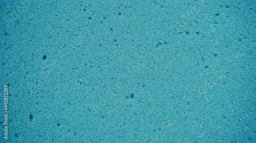 Blue washing sponge, Surface with porous texture for background, Close up