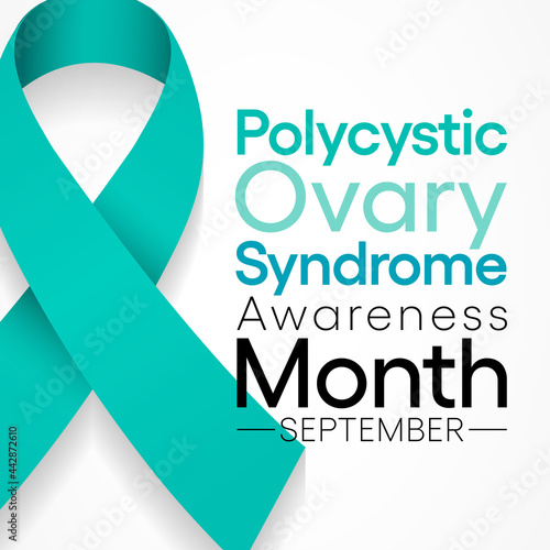 Polycystic Ovary Syndrome (PCOS) Awareness Month is observed every year in September, it is a common condition that affects how a woman's ovaries work. Vector illustration