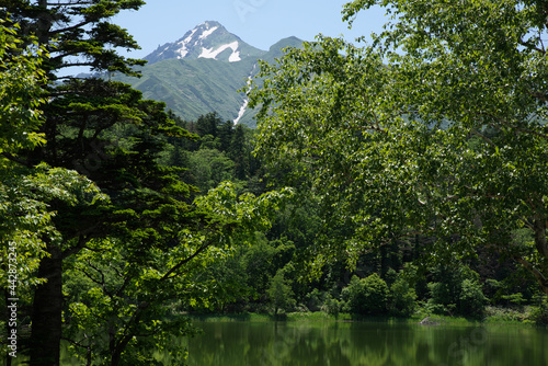 利尻島　姫沼の風景