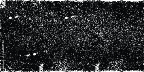 Grunge paint roller . Vector brush stroke . Distressed banner .