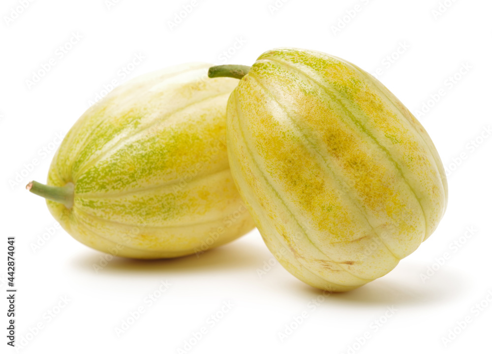 muskmelon on a white background muskmelon on a white background