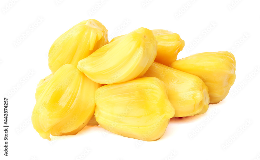 Ripe Jackfruit isolated on white background Ripe Jackfruit isolated on white background