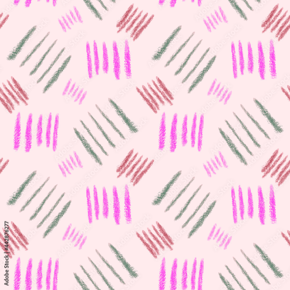 Seamless background with red, green and pink ornament, stroke and lines. Seamless background with red, green and pink ornament, stroke and lines.