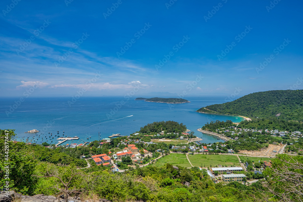 Panorama of center Cu Lao Cham island near Da Nang and Hoi An, Vietnam