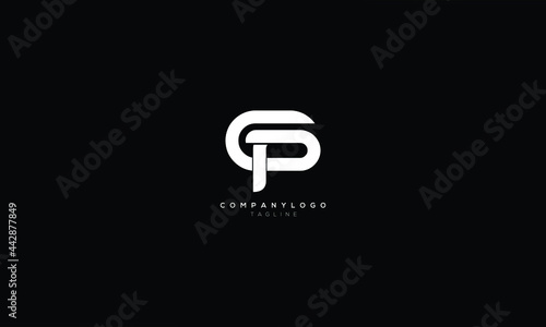 GP PG G AND P Abstract initial monogram letter alphabet logo design