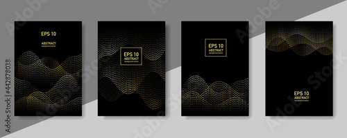 Geometric pattern Abstract vector Gold background. Minimal