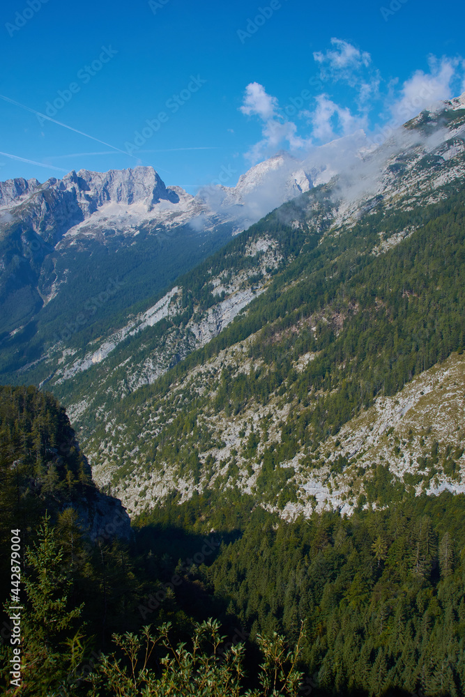 Fototapeta premium Passo della Moistrocca, Werschitz- oder Werschetzpass) 