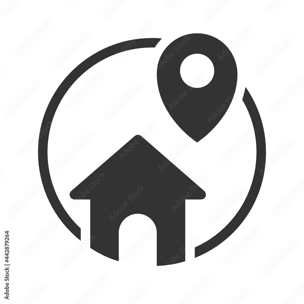 Home , Location and Map solid icon. Home , Location and Map solid icon.