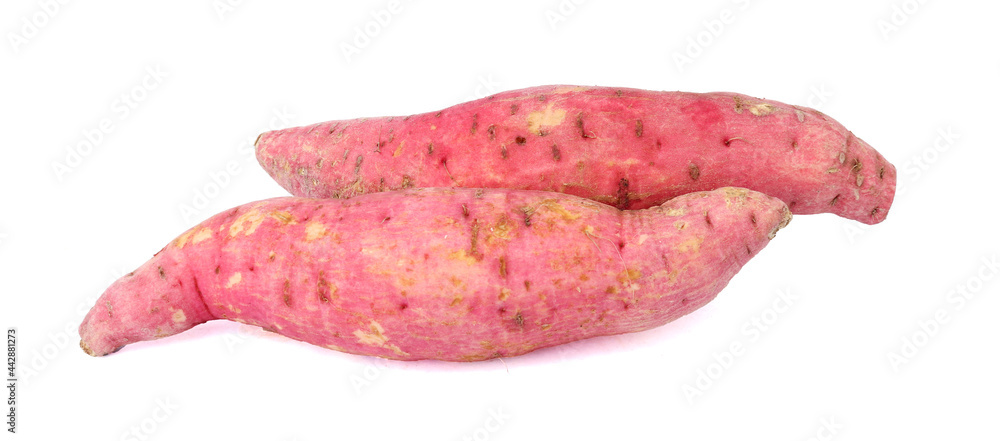 Sweet potato isolated on white background