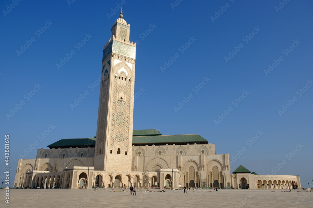 Morocco Casablanca - Mosque of Hassan II view south