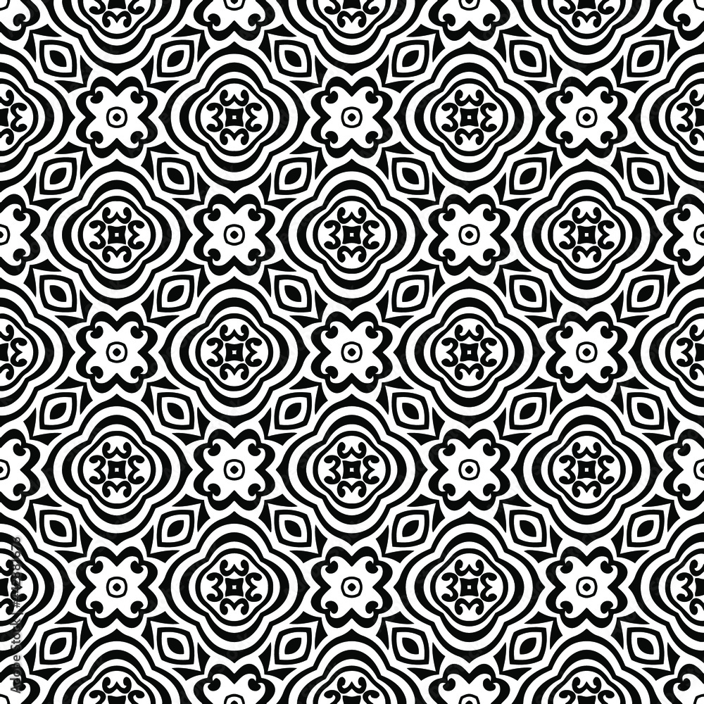 Seamless vector pattern in geometric ornamental style. Seamless vector pattern in geometric ornamental style.