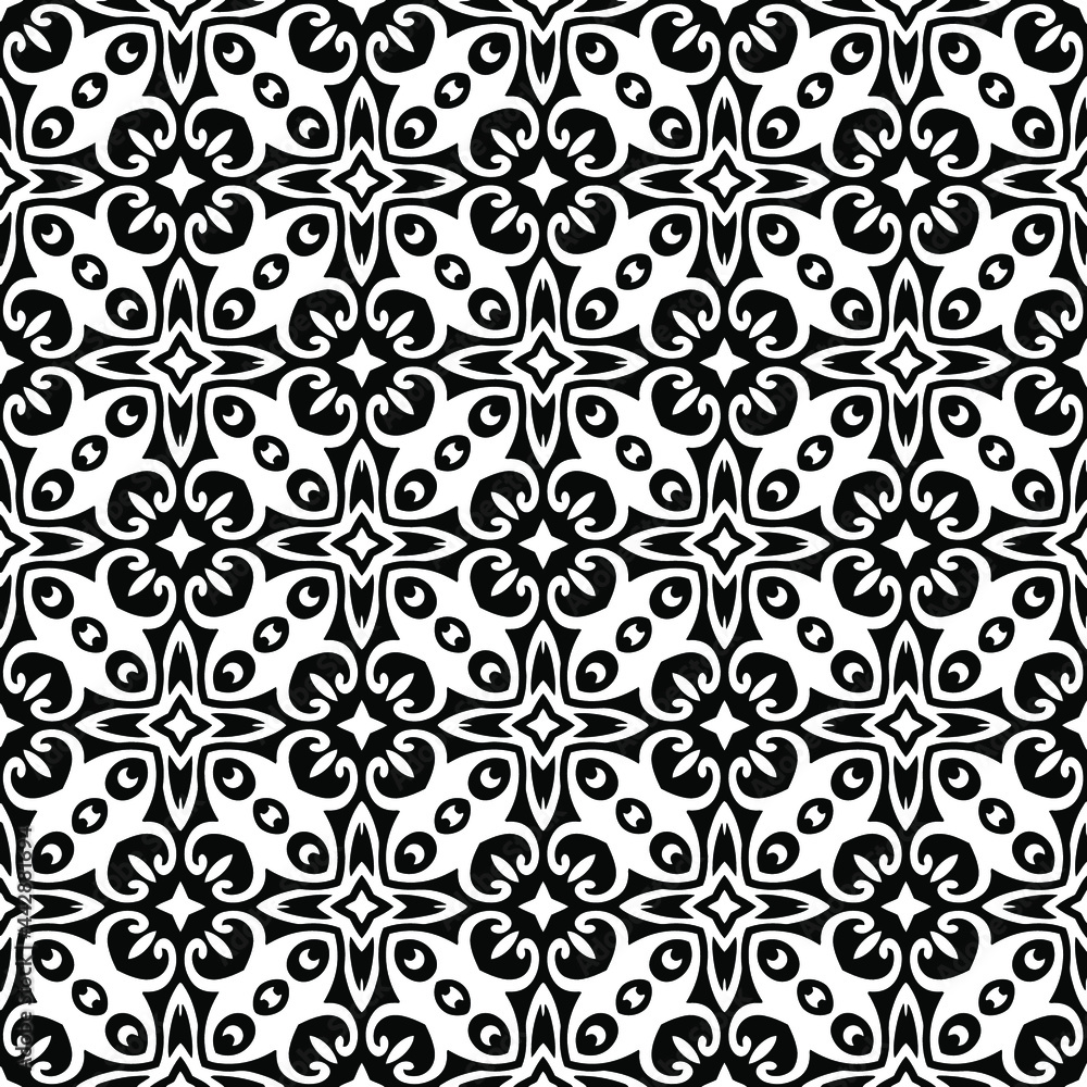 Seamless vector pattern in geometric ornamental style. Seamless vector pattern in geometric ornamental style.