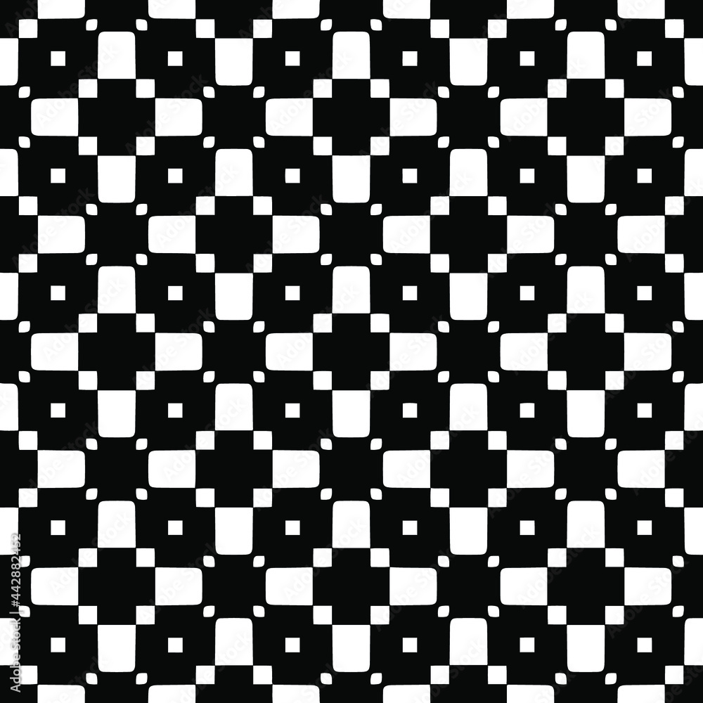 Seamless vector pattern in geometric ornamental style. Seamless vector pattern in geometric ornamental style.