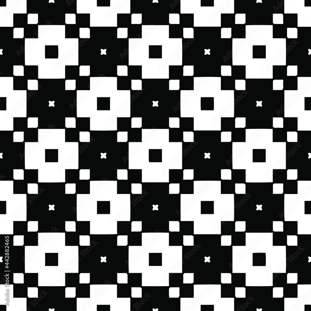Fototapeta premium Seamless vector pattern in geometric ornamental style. 
