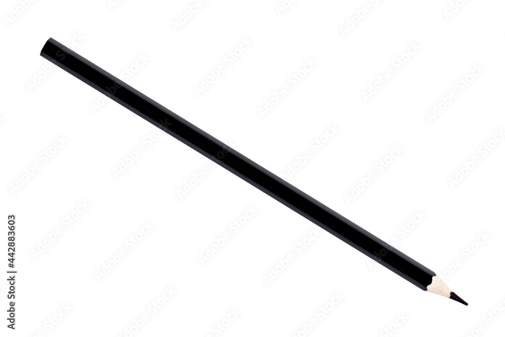 black pencil isolate on white background
