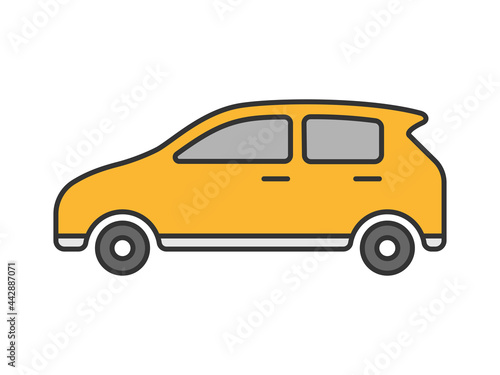 普通自動車のイラスト