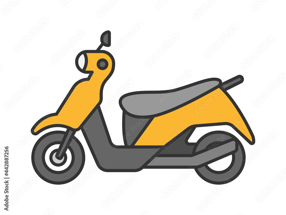 原動機付バイクのイラスト