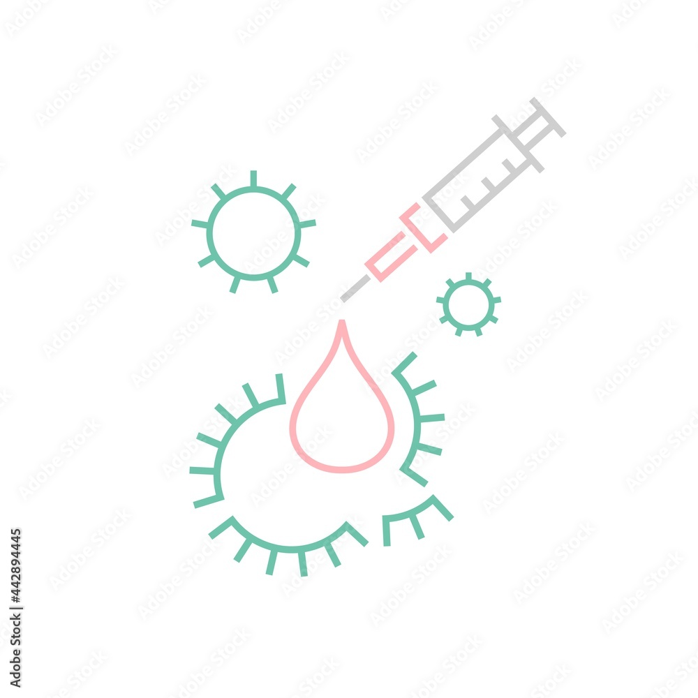 Time to vaccinate symbol. Pandemic, epidemic concept. Time to vaccinate symbol. Pandemic, epidemic concept.