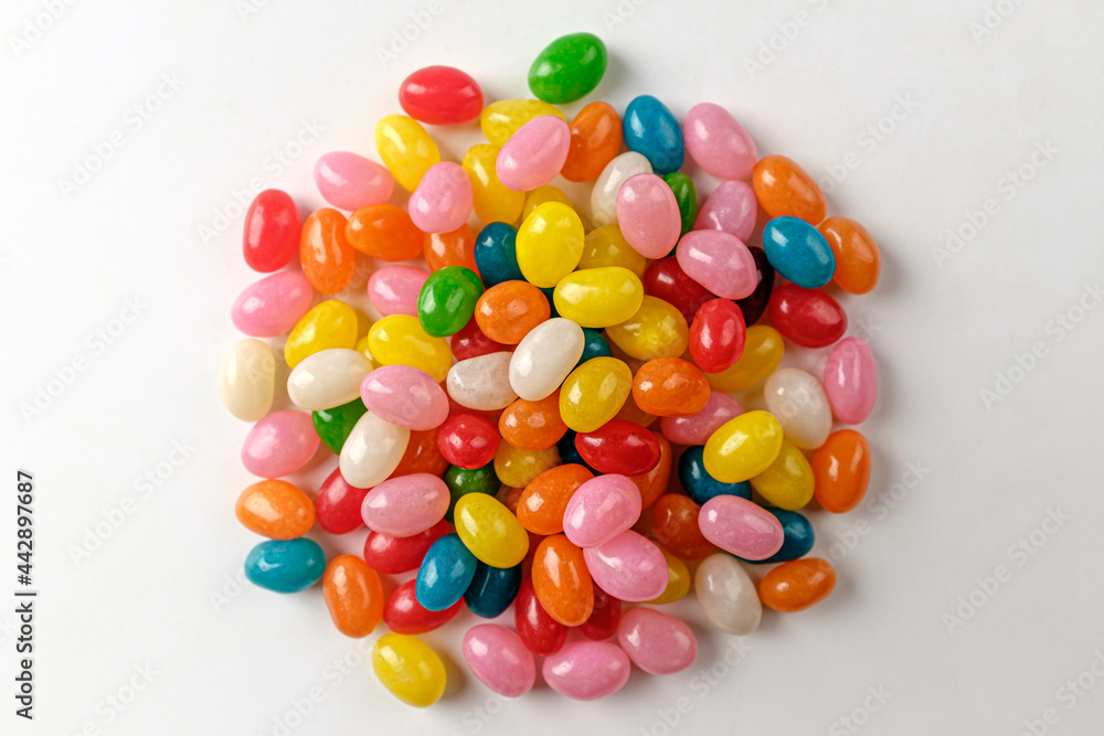 jelly bean on a white background jelly bean on a white background